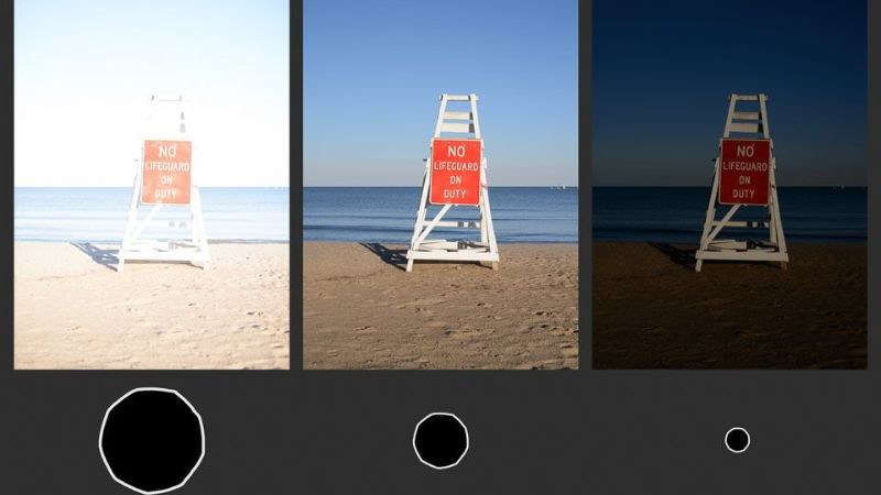 Ảnh minh họa tác động của khẩu độ đến độ phơi sáng