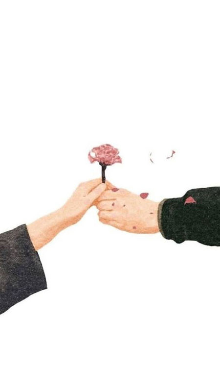 Ảnh nắm tay anime độc đáo với phong cách vẽ đặc trưng