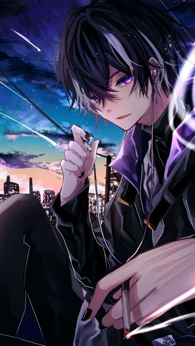 Ảnh nền anime nam ngầu với phong cách cổ điển