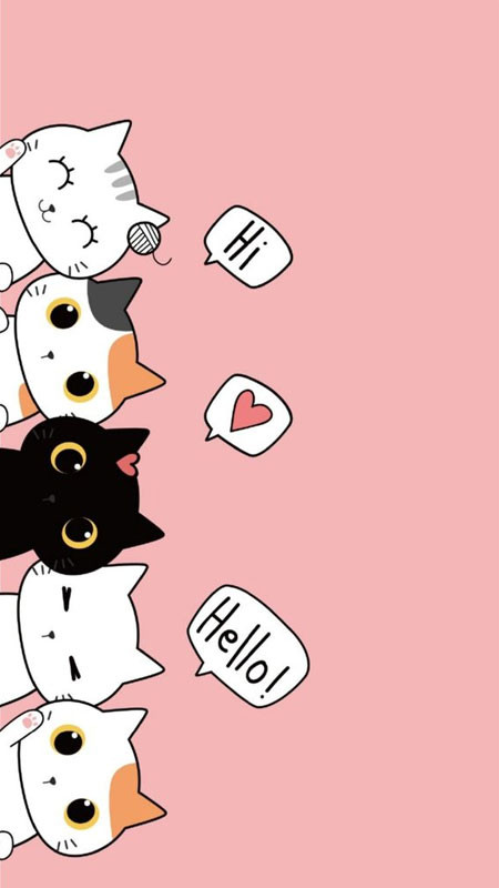 Ảnh nền cute nghệ thuật về chủ đề mèo con