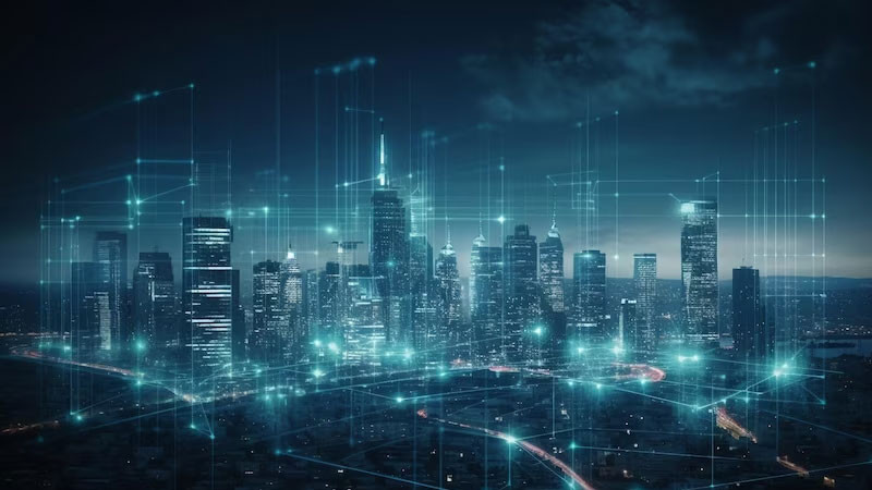 Ảnh nền đẹp 4K vi mạch điện tử