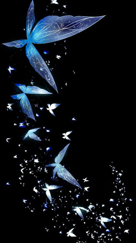 Ảnh nền điện thoại thiên nhiên với màu xanh dương chủ đạo