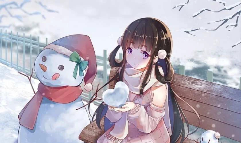 Ảnh nền máy tính chibi Giáng sinh đáng yêu