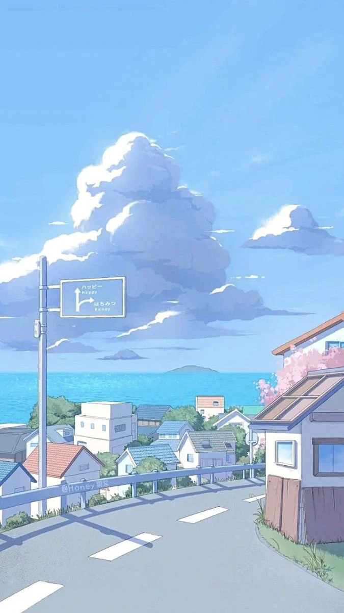 Ảnh nền phong cảnh bình yên cho Zalo với sắc xanh dương