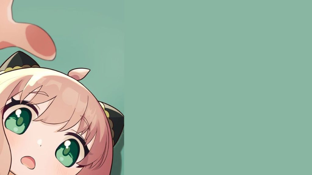 Ảnh nền PowerPoint anime với hình ảnh nhân vật nữ