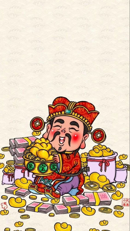 Ảnh nền Tết 2025 chủ đề rước lộc