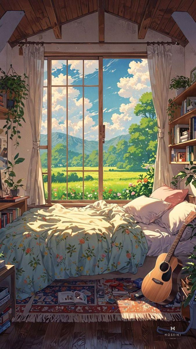 Ảnh nền Zalo dễ thương với hoa lá và màu sắc nhẹ nhàng