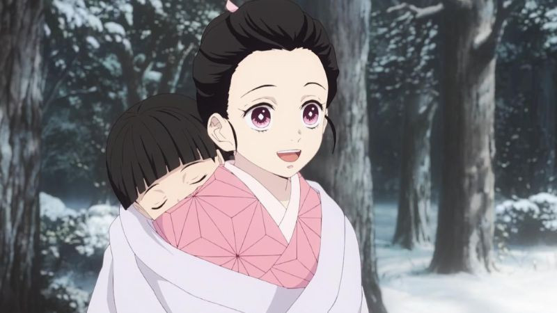 Ảnh Nezuko Kamado che chở cho Tanjiro