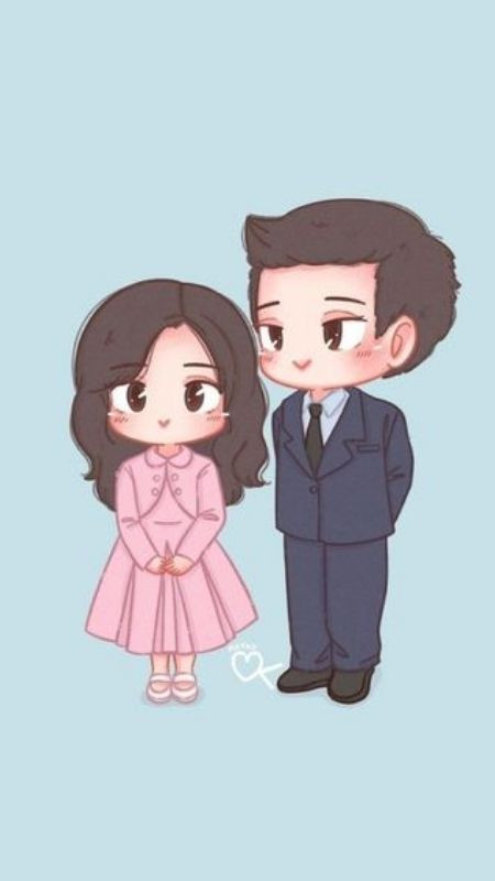 Ảnh nghiêm túc của cặp đôi nhưng vẫn thật đáng yêu trong hình ảnh cute