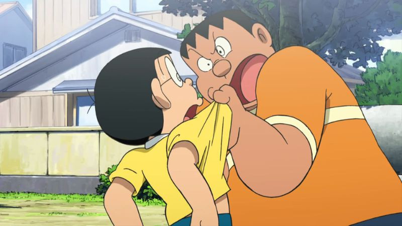 ảnh nobita bị suneo trêu
