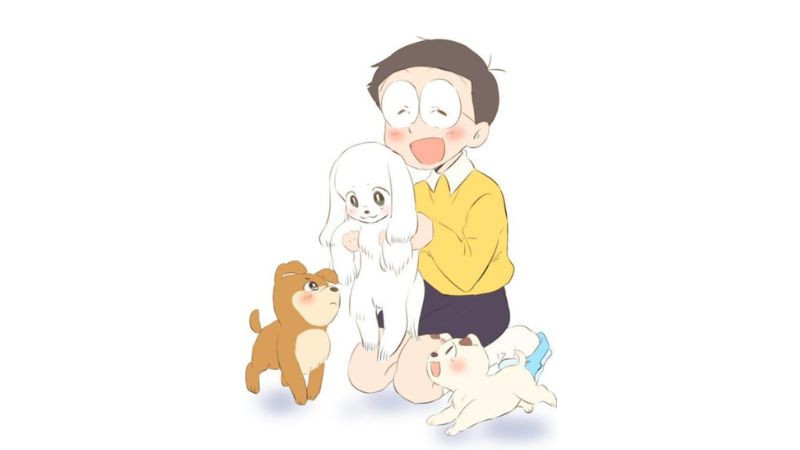 ảnh nobita chibi và doraemono