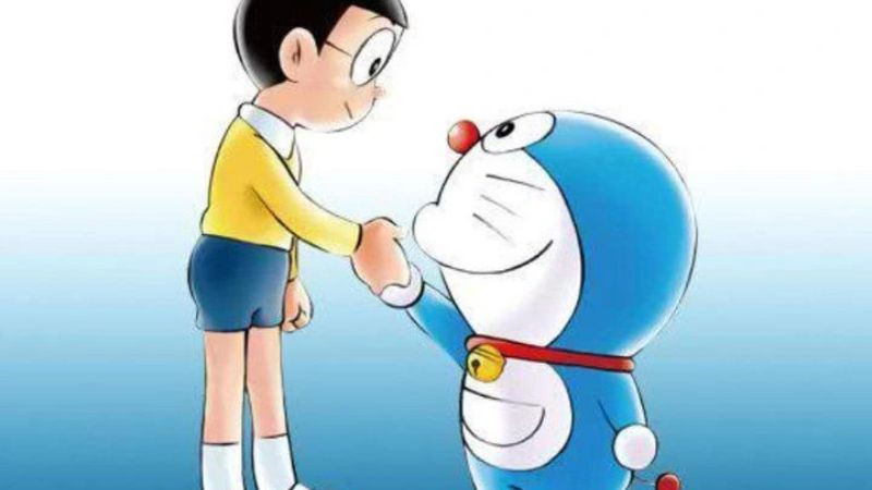 ảnh nobita và doraemon ngạc nhiên