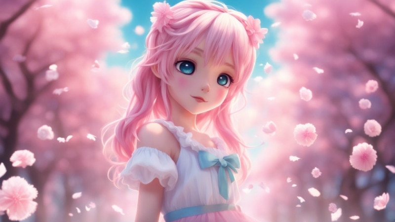 Ảnh nữ cute baby AI má hồng