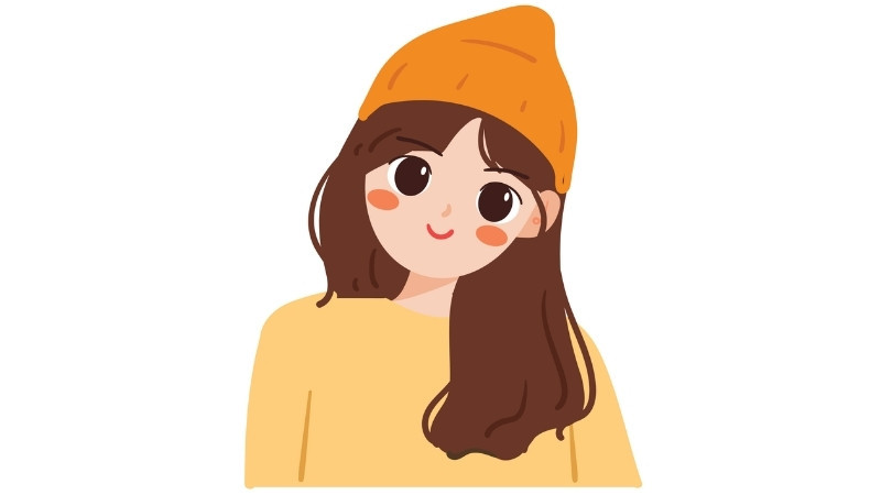 Ảnh nữ cute style hoạt hình cổ điển