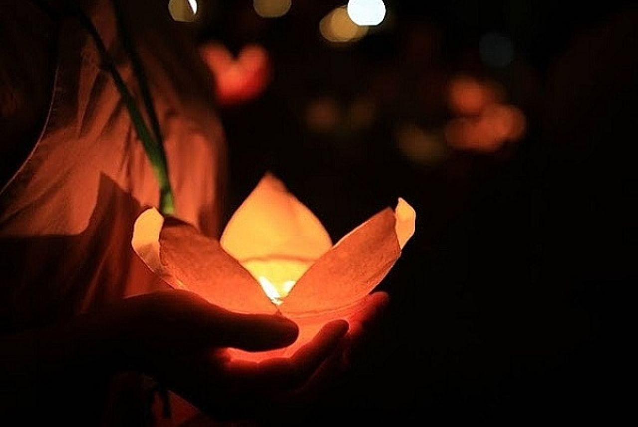 Ảnh phong cảnh yên bình thích hợp làm hình nền cầu bình an