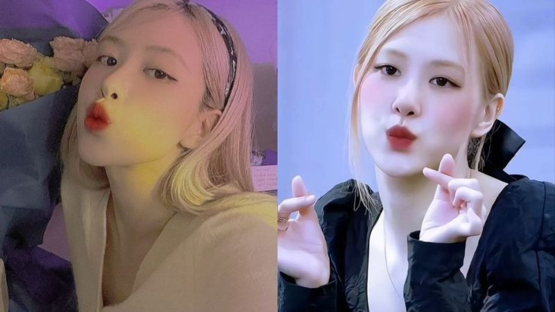 Ảnh Rose Blackpink đáng yêu: Rose với biểu cảm dễ thương, nhí nhảnh.