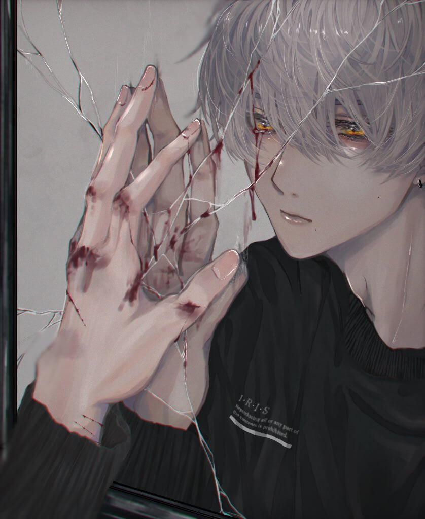 Ảnh sadboiz chàng trai với vẻ mặt còn vấn vương nỗi buồn