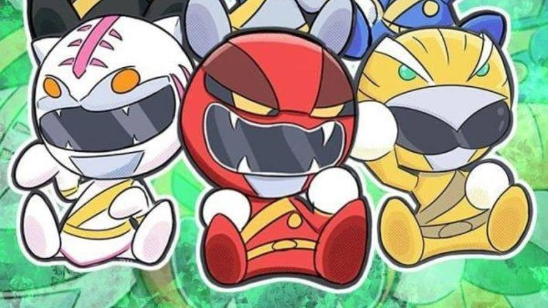 Ảnh siêu nhân Gao chibi cùng Power Animal phiên bản nhí