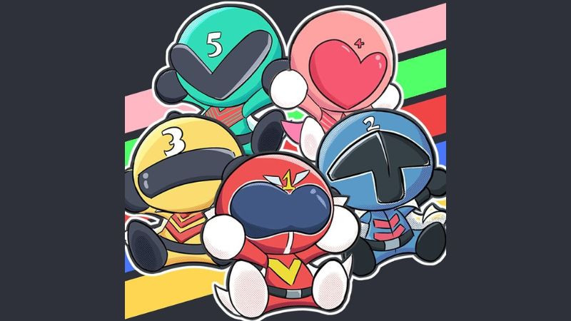 Ảnh siêu nhân Gao chibi tạo dáng dễ thương