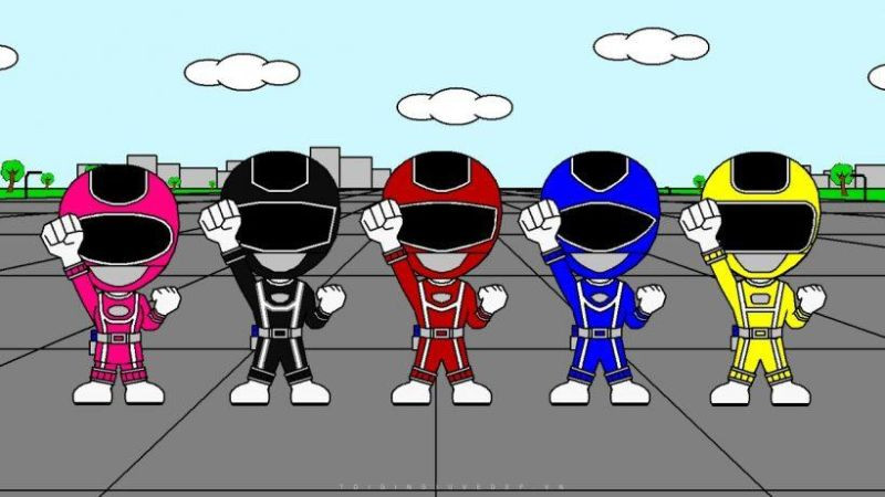 Ảnh siêu nhân Gao chibi với nụ cười tươi tắn