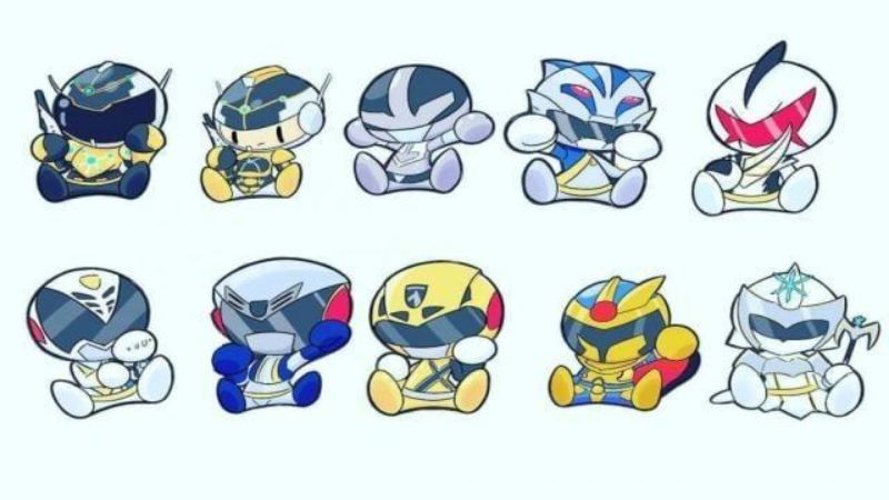 Ảnh siêu nhân Gao chibi với vẻ ngoài ngộ nghĩnh