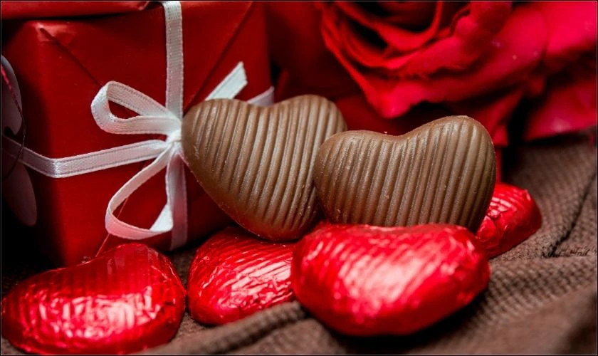 Ảnh Socola Valentine được trang trí đẹp mắt