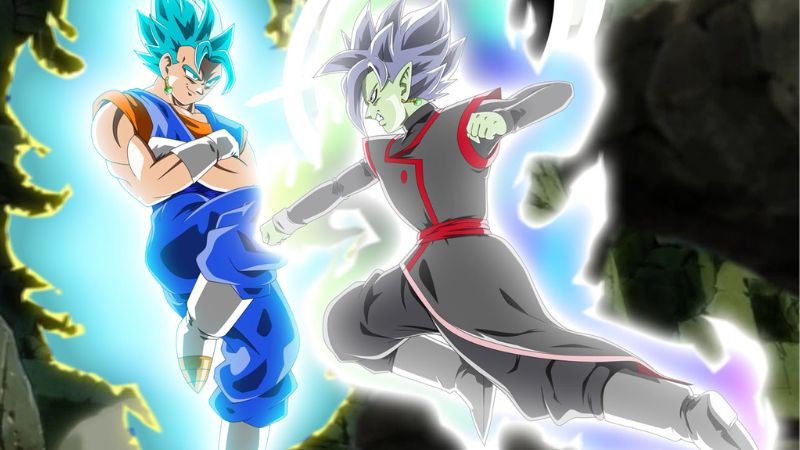 Ảnh Songoku Super Saiyan 2 đang bay lượn trên bầu trời