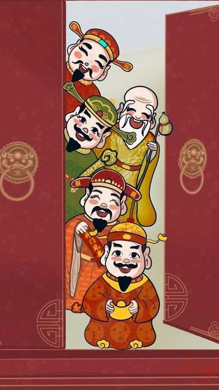 Ảnh Tết cung hỷ phát tài với biểu tượng may mắn