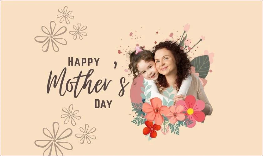 Ảnh thiệp 8/3 hình trái tim được kết bằng hoa hồng đỏ