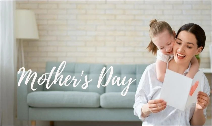 Ảnh thiệp 8/3 nền hồng với dòng chữ &quot;Chúc mừng ngày 8/3&quot; nổi bật