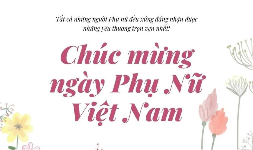 Ảnh thiệp 8/3 với hình ảnh hoa baby trắng tinh khôi
