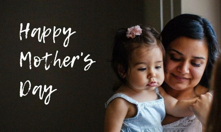 Ảnh thiệp 8/3 với hình ảnh hoa tươi và chữ thư pháp &quot;Chúc mừng 8/3&quot;