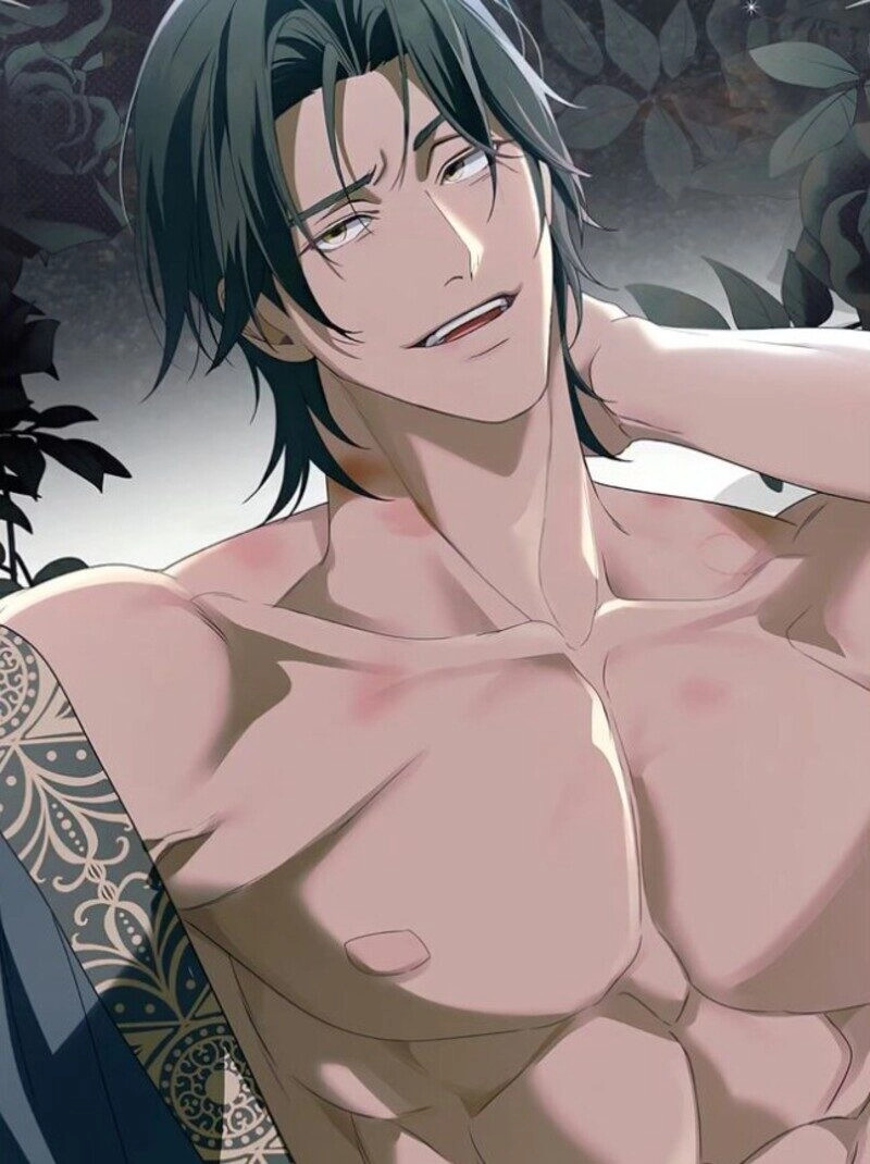 Ảnh trai 6 múi anime với biểu cảm nhếch mép