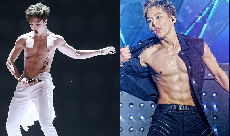 Ảnh trai 6 múi đang biểu diễn ca hát