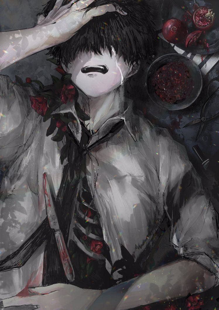 Ảnh trai anime biểu lộ sự đau lòng