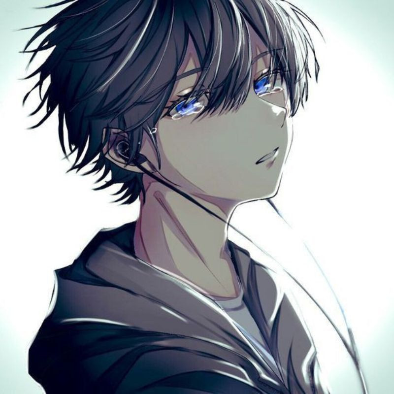 Ảnh trai anime thể hiện nỗi buồn tủi