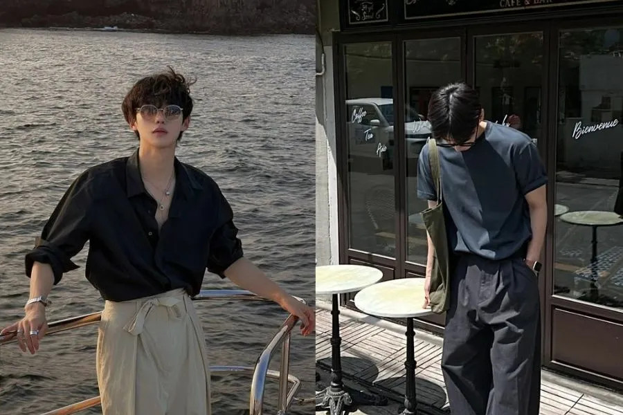 Ảnh trai đẹp Hàn Quốc che mặt với phong cách lịch lãm, cuốn hút