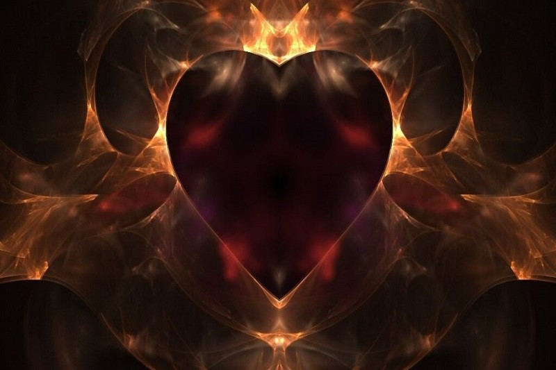 Ảnh trái tim 3D kim loại