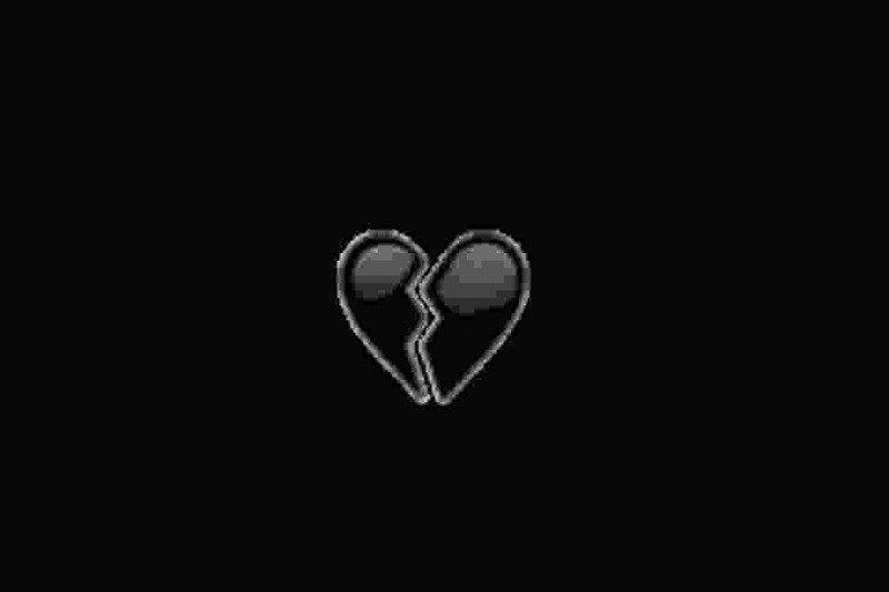 Ảnh trái tim đen trắng trừu tượng