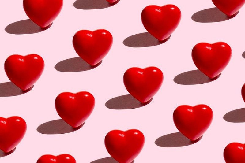 Ảnh trái tim đơn giản vẽ tay