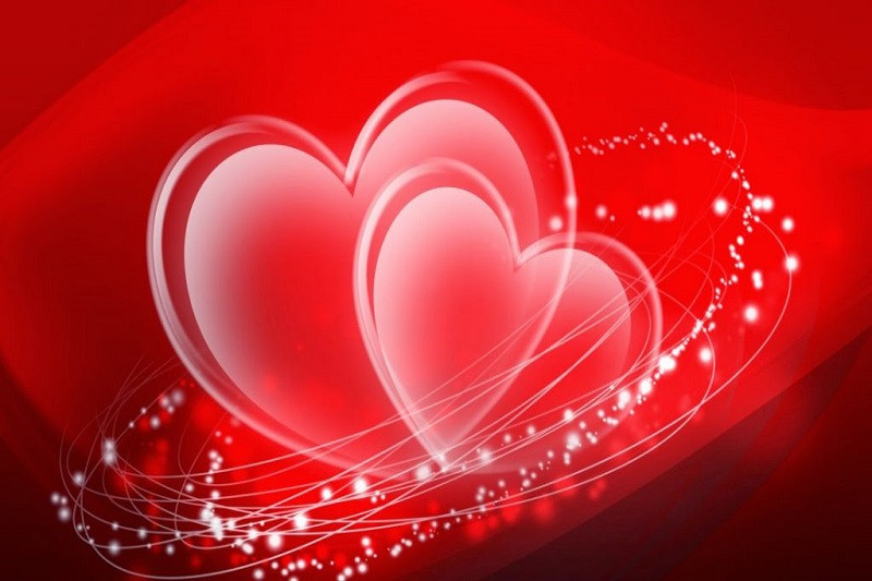 Ảnh trái tim lãng mạn dưới nước