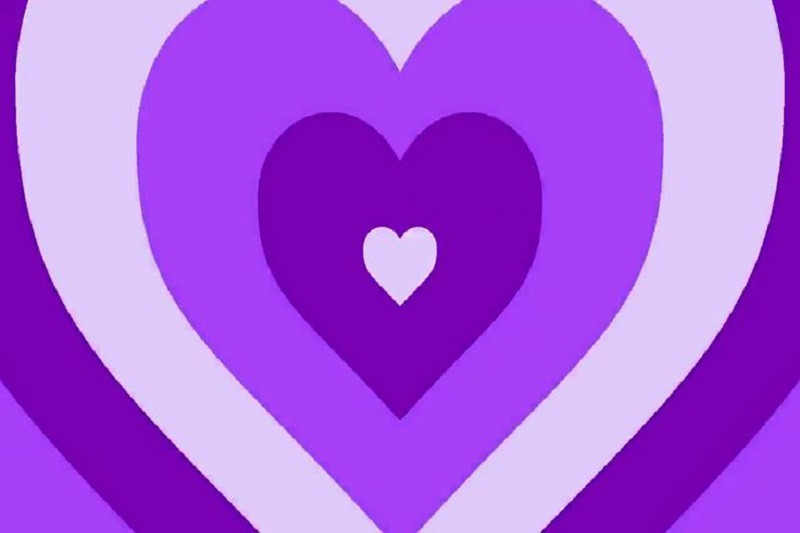 Ảnh trái tim thôi miên với dòng chảy