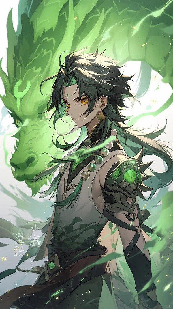 Ảnh Xiao nhân vật Genshin với phong thái siêu thực