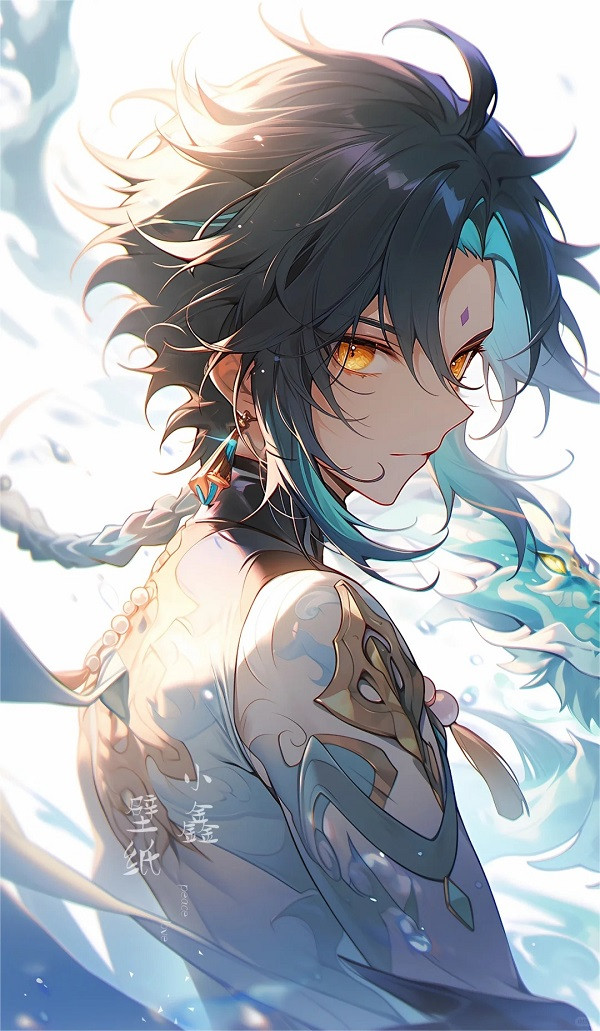 Ảnh Xiao trong bộ giáp Yaksha