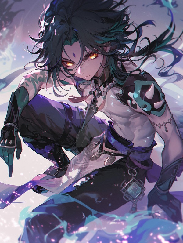 Ảnh Xiao với đường nét thiết kế nhân vật tinh xảo