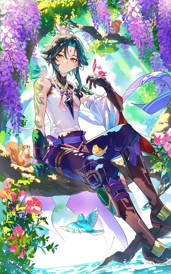 Ảnh Xiao với sắc thái trầm buồn phản chiếu nội tâm