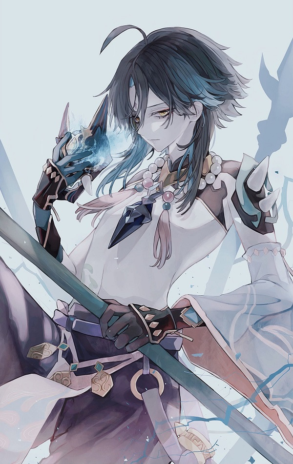 Ảnh Xiao với thiết kế tạo hình đậm chất thần thoại