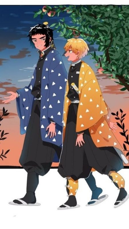 Ảnh Zenitsu đi dạo cùng người bạn