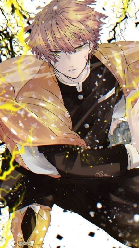 Ảnh Zenitsu trong khoảnh khắc chiến đấu quyết liệt