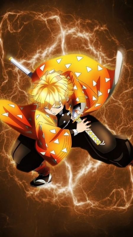 Ảnh Zenitsu trong trạng thái nhập thần chiến đấu